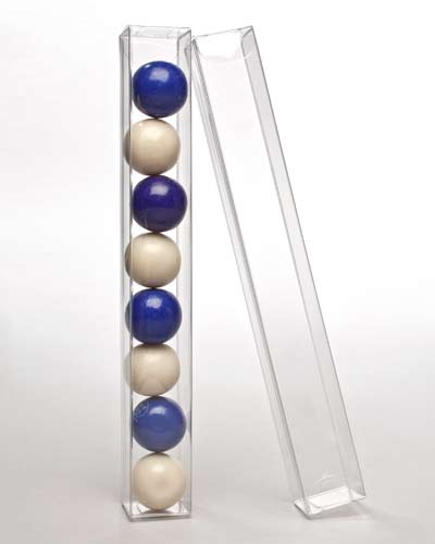 Plastic Doosjes 2,5x2,5x20,3cm Kristalhelder (25 stuks) [PLB237]