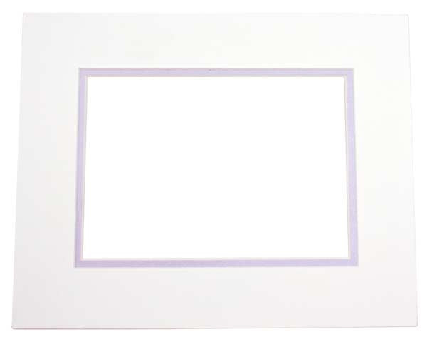 Passepartout Dubbeldik Ivoor/Zilver 45,7x61cm met 32,1x47,3cm Venster (10 stuks) [MD20097]