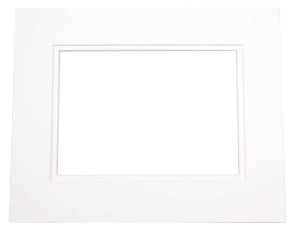Passepartout Dubbeldik Wit/Wit 30,5x40,6cm met 19,4x29,5cm Venster (10 stuks) [MD20150]