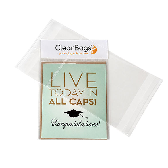 Headerbags open Header 11,7x14,6cm voor eigen Kopkaart (100 stuks) [IHB4X5]