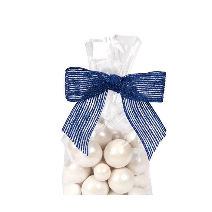 Strikken Voorgestrikt Blauw Jute 8,9 cm (25 Stuks) [JBOWB]