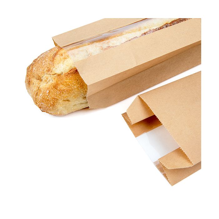 Kraft Zijvouw Zakken 8,9x5,1x35,6 cm (100 Stuks) [KBB1]