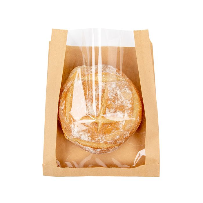 Kraft Zijvouw Zakken 22,9x4,1x27,9 cm (100 Stuks) [KBB4]