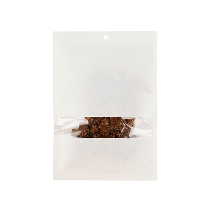 Kraft Zakken Wit Milieuvriendelijk 15,2x22,9 cm Met Venster en Sealbaar (100 Stuks) [KHS69WKW]