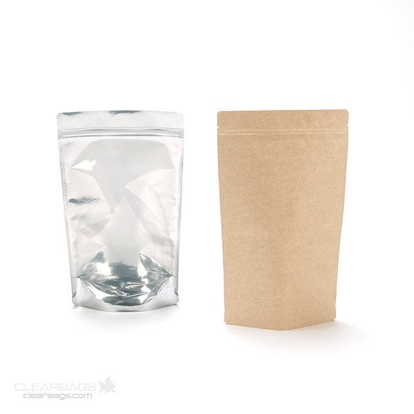 Stazakken Transparant/Kraft 17x9x28,5cm | 340 gram (100 stuks) [ZBGK4]