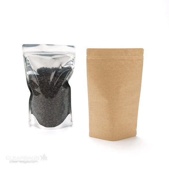 Stazakken Transparant/Kraft 17x9x28,5cm | 340 gram (100 stuks) [ZBGK4]