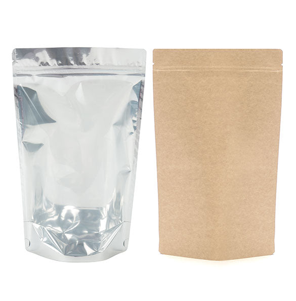Stazakken Transparant/Kraft 17x9x28,5cm | 340 gram (100 stuks) [ZBGK4]