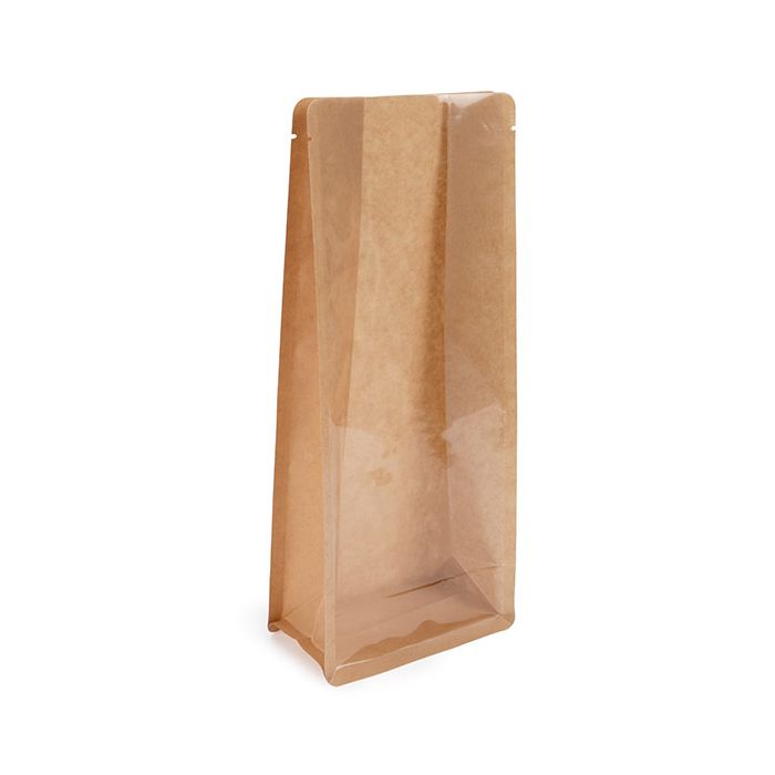 Blokbodemzakken kraft 12.7 x7.6 x30.5 cm (100 stuks) [BB3K]