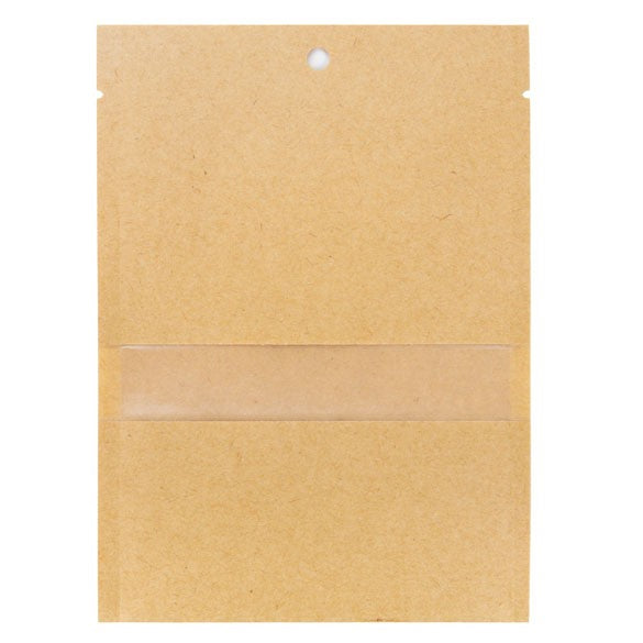 Zakken Kraft Sealbaar 11,2x15,7cm met Venster (100 stuks) [KHS46MW]