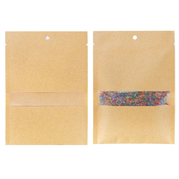 Zakken Kraft Sealbaar 11,2x15,7cm met Venster (100 stuks) [KHS46MW]