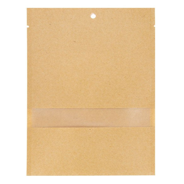 Zakken Kraft Sealbaar 13,7x18,7cm met Venster (100 stuks) [KHS57MW]