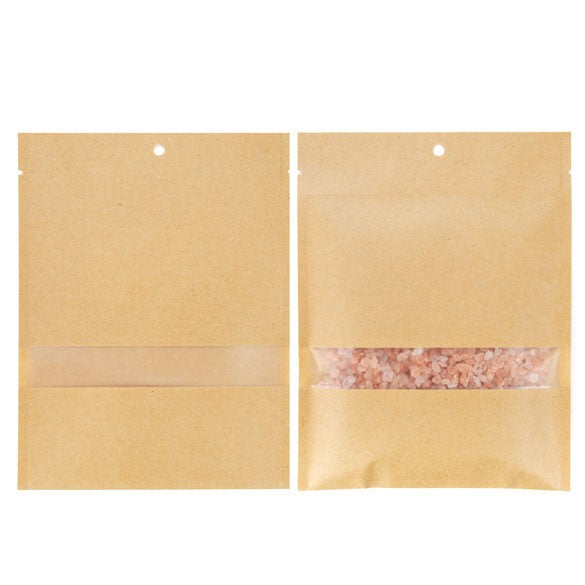 Zakken Kraft Sealbaar 13,7x18,7cm met Venster (100 stuks) [KHS57MW]