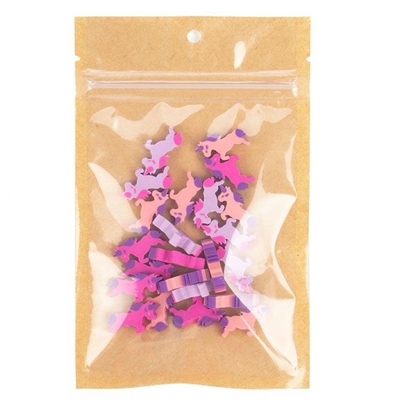 Kraft Gripzakken met transparante voorkant 9.2 x 12.7 cm met ophanggat (100 stuks) [HZB4KC]