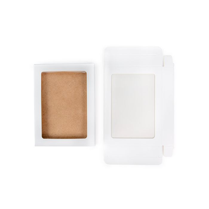 Kraftdoosjes Wit met Venster 10.2 x2.1x13.8 cm (25 stuks) [WKRGW313]