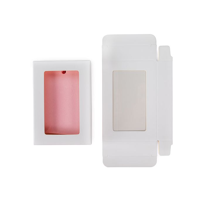 Kraftdoosjes Wit met Venster 7x2.1x10.3 cm (25 stuks) [WKRGW317]