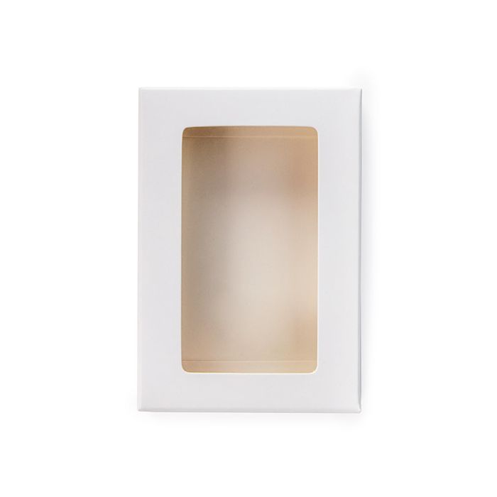 Kraftdoosjes Wit met Venster 7x2.1x10.3 cm (25 stuks) [WKRGW317]