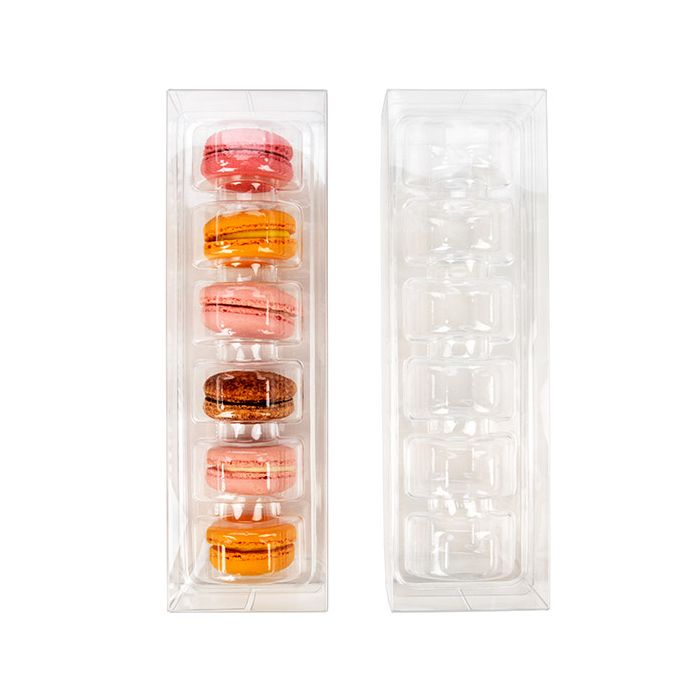 Franse Macaron Dozen set voor 6 stuks 7x5.1x 22.5 cm (25 stuks) [MBS7]