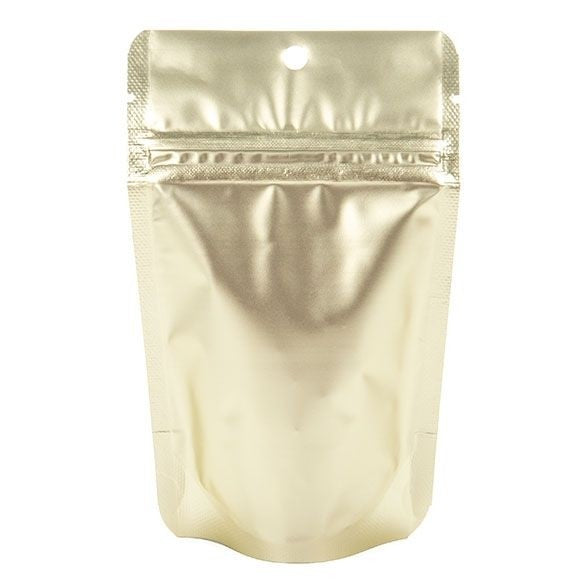 Stazakken Mat Goud 7,9x5,1x13cm met Ophanggat | 28 gram (100 stuks) [ZBGM1MG]