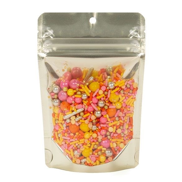 Stazakken Transparant/Mat Goud 10,2x6x15,2cm | 57 gram (100 stuks) [ZBGMG2]