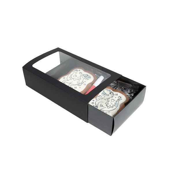 Tweedelige Papieren Dozen Zwart 21x12,7x5,7cm (25 stuks) [MBS10B]
