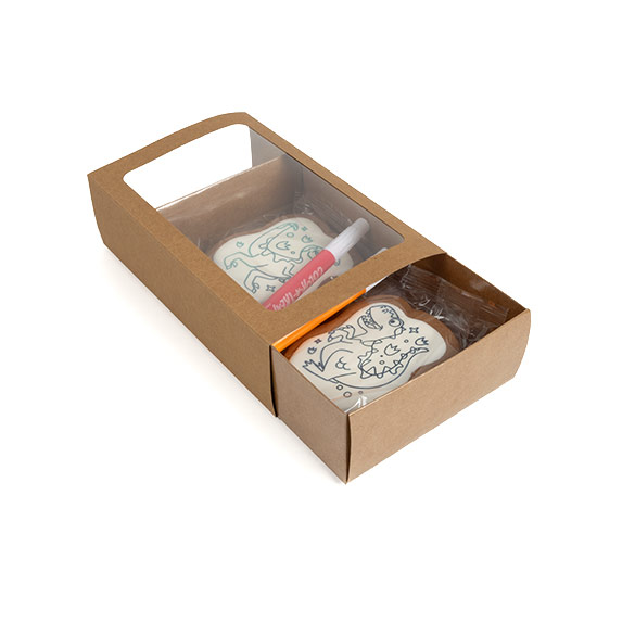 Tweedelige Papieren Dozen Kraft 21x12,7x5,7cm (25 stuks) [MBS10K]