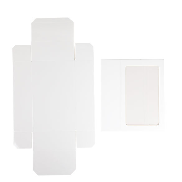Tweedelige Papieren Dozen Wit 21x12,7x5,7cm (25 stuks) [MBS10W]