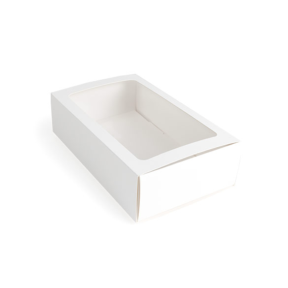 Tweedelige Papieren Dozen Wit 21x12,7x5,7cm (25 stuks) [MBS10W]