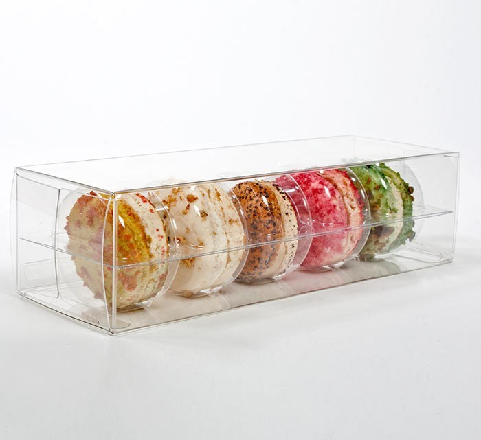 Macaron geschenkdoosjes set voor 5 6.5x5.1x19.1cm (25 stuks) (MBS1)