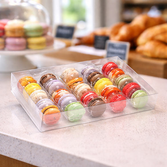 Franse Macaron Dozen set voor 25 32.2x5.1x19.1cm (25 Stuks) [MBS5]