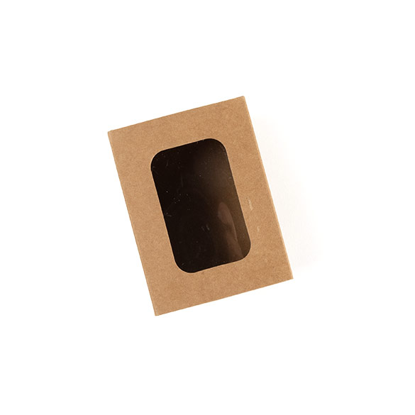 Tweedelige Papieren Dozen Kraft 9,5x6,4x5,7cm (25 stuks) [MBS8K]