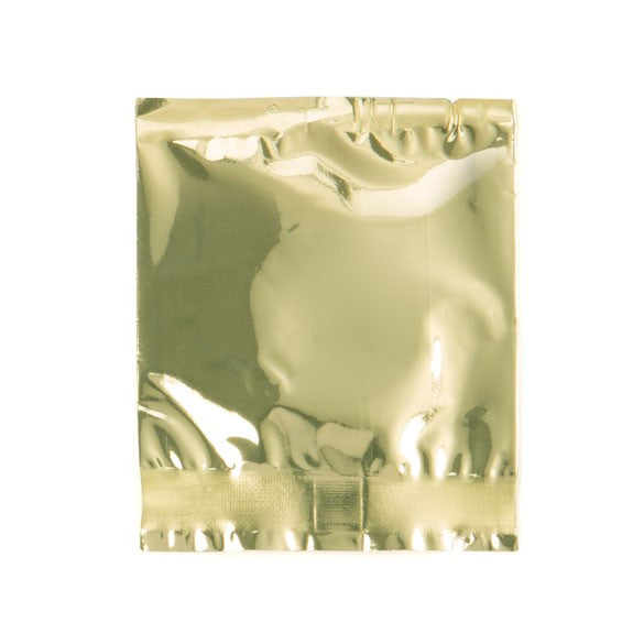 Plastic Zakken Goud 5x5,5cm Gemetalliseerd en Sealbaar (100 stuks) [SMB22QG]