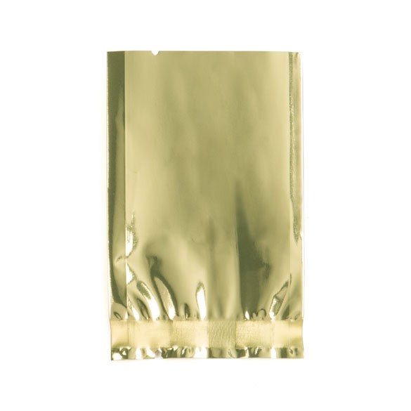 Plastic Zakken Goud 5x7,5cm Gemetalliseerd en Sealbaar (100 stuks) [SMB23SG]