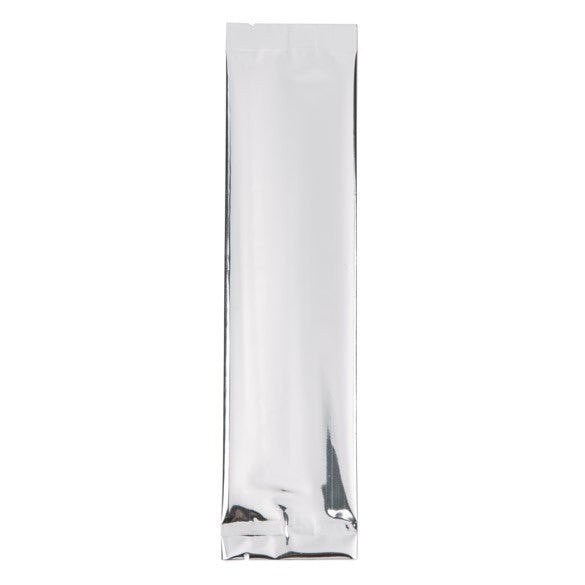 Plastic Zakken Zilver 5x20,3cm Gemetalliseerd en Sealbaar (100 stuks) [SVP28S]