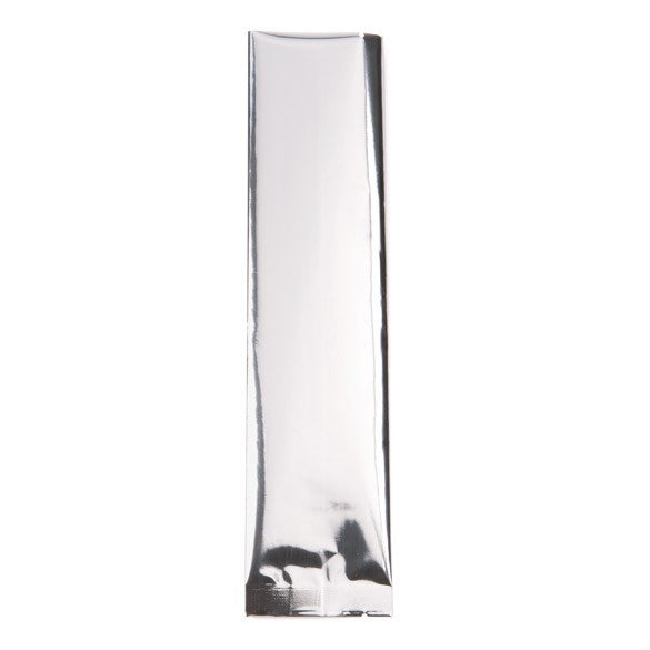 Plastic Zakken Zilver 5x20,3cm Gemetalliseerd en Sealbaar (100 stuks) [SVP28S]