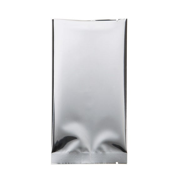 Plastic Zakken Zilver 7,5x14cm Gemetalliseerd en Sealbaar (100 stuks) [SVP35HS]