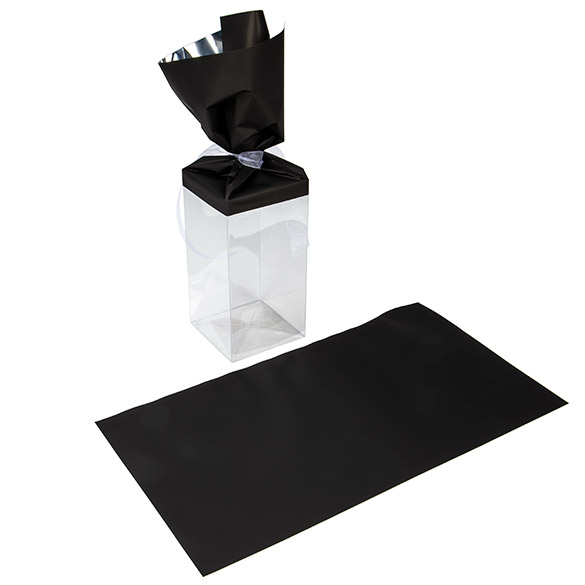 Folie Topper Gemetalliseerd Mat Zwart 17,8x33 cm (25 Stuks) [MT2MB]