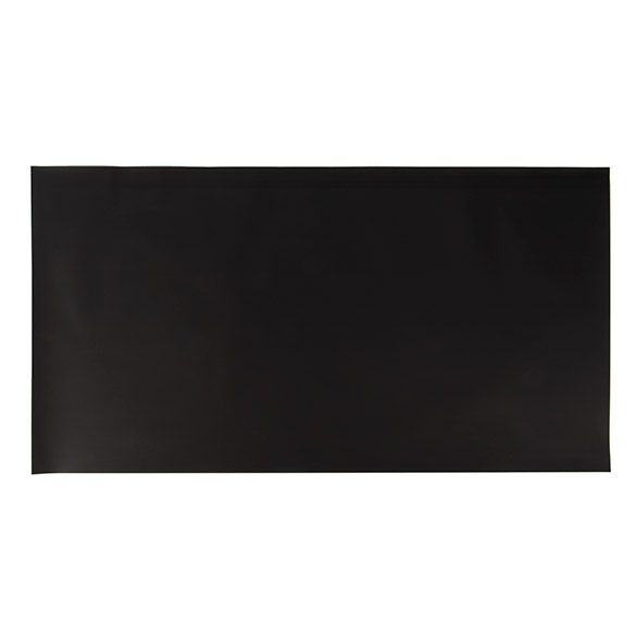 Folie Topper Gemetalliseerd Mat Zwart 22,9x43,2 cm (25 Stuks) [MT3MB]