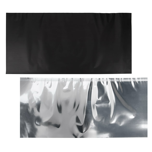 Folie Topper Gemetalliseerd Mat Zwart 30,5x63,5 cm (25 Stuks) [MT4MB]