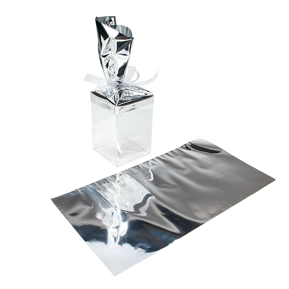 Folie Topper Gemetalliseerd Zilver 22,9x43,2 cm (25 Stuks) [MT3S]