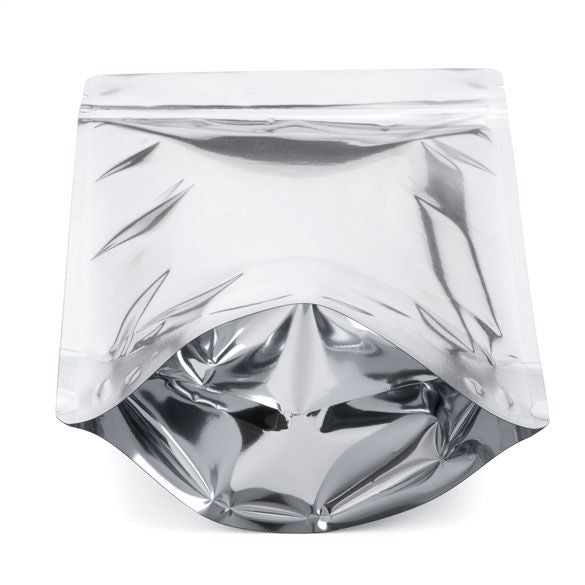 Stazakken Zilver met ovaal Venster 17,1x8,9x28,6cm | 340 gram (100 stuks) [ZBGMO4S]