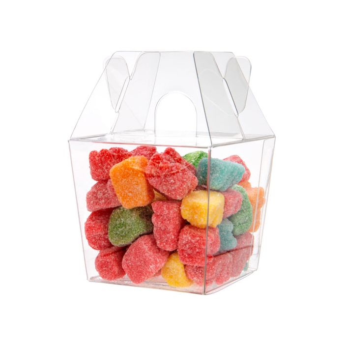 Mini transparante takeaway doos 6 x 5.1 x 5.4 cm (25 stuks) [FS282]