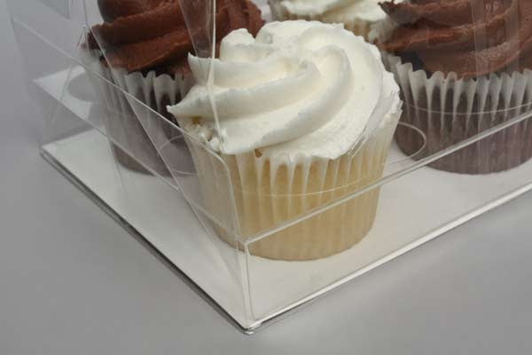 Cupcake Zakken voor 6 Mini Cupcakes 17.8x10.5x22.9cm (100 Stuks) [CBG7]