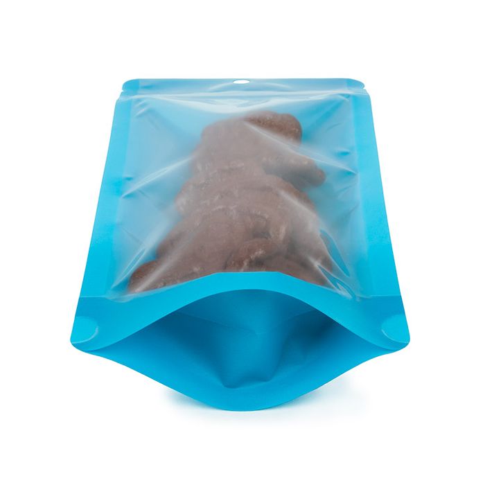 Stazakken Neon Blauw 10.8x6x23.8 cm met Rond ophanggat (100 stuks) [ZBGN1NBL]