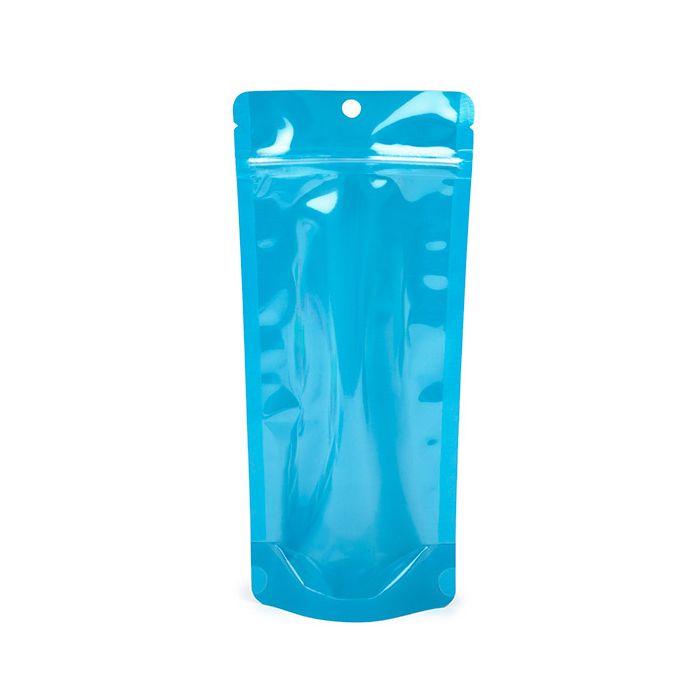 Stazakken Neon Blauw 10.8x6x23.8 cm met Rond ophanggat (100 stuks) [ZBGN1NBL]