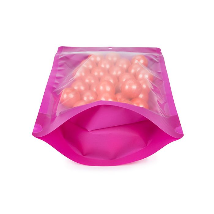 Stazakken Neon Paars 17.1x8.9x28.6 cm met Rond ophanggat (100 stuks) [ZBGN4PR]