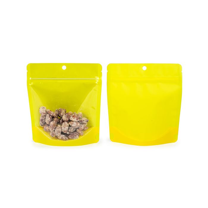Stazakken Neon Geel 15.9x6.4x14.6 cm met Rond ophanggat (100 stuks) [ZBGNSHZYW]