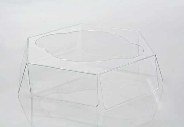 Cupcake Dozen voor 1 stuk (Bloemmotief Deksel) 9.5x9.5x10.2cm (100 Stuks) [CBS212]