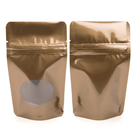 Stazakken Brons met ovaal Venster 8x5x13cm | 28 gram (100 stuks) [ZBGO1BZ]