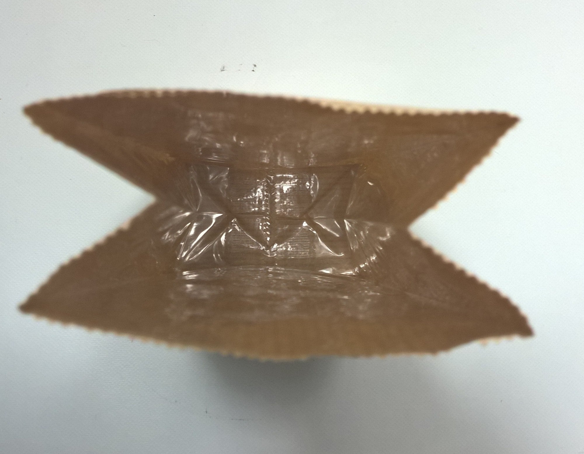 Blokbodemzakken Kraft Bruin 10,5x6,5x27,5cm 70 g/m2 gevoerd met 30my OPP Folie en helder Venster | 500 gram (100 stuks) [PAB1015]