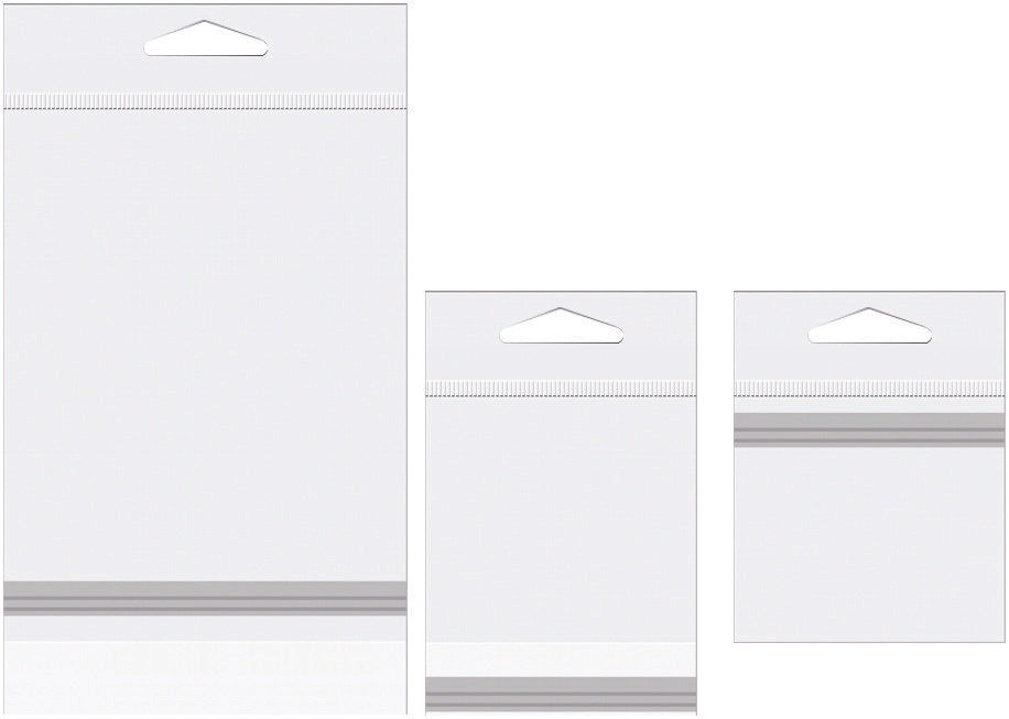 Headerbags 34,1x41,3cm met beschermende Sluiting (100 stuks) [HB13PC]